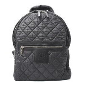 Chanel Coco Cocoon Matelasse Backpack Black Nylon